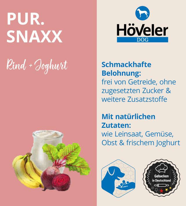 Höveler DOG Pur.SNAXX Rind + Joghurt